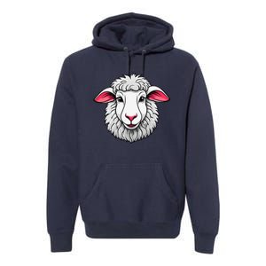 Cute Shee.P Lamb Farm Animals Cuddly Pets Premium Hoodie