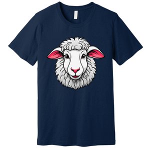 Cute Shee.P Lamb Farm Animals Cuddly Pets Premium T-Shirt