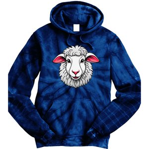 Cute Shee.P Lamb Farm Animals Cuddly Pets Tie Dye Hoodie