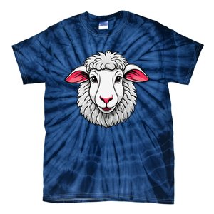 Cute Shee.P Lamb Farm Animals Cuddly Pets Tie-Dye T-Shirt