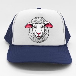 Cute Shee.P Lamb Farm Animals Cuddly Pets Trucker Hat