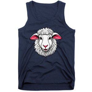 Cute Shee.P Lamb Farm Animals Cuddly Pets Tank Top