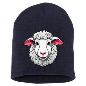 Cute Shee.P Lamb Farm Animals Cuddly Pets Short Acrylic Beanie