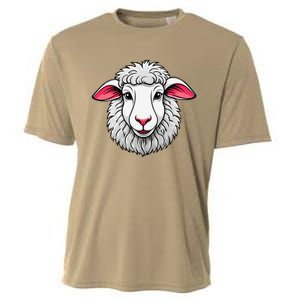 Cute Shee.P Lamb Farm Animals Cuddly Pets Cooling Performance Crew T-Shirt