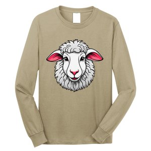 Cute Shee.P Lamb Farm Animals Cuddly Pets Long Sleeve Shirt