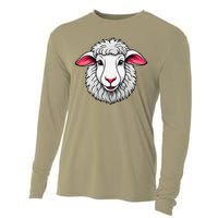 Cute Shee.P Lamb Farm Animals Cuddly Pets Cooling Performance Long Sleeve Crew