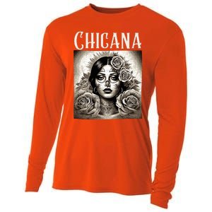 Chicana Style Lowrider Mexican American Latina Cooling Performance Long Sleeve Crew