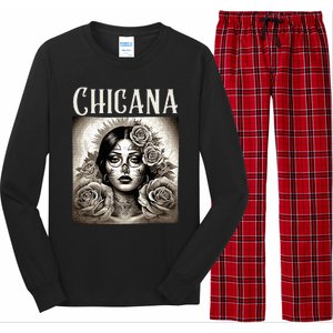 Chicana Style Lowrider Mexican American Latina Long Sleeve Pajama Set