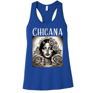 Chicana Style Lowrider Mexican American Latina Women's Racerback Tank