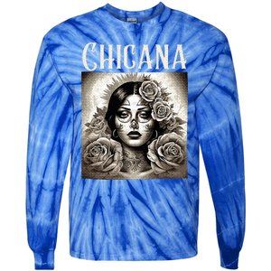 Chicana Style Lowrider Mexican American Latina Tie-Dye Long Sleeve Shirt