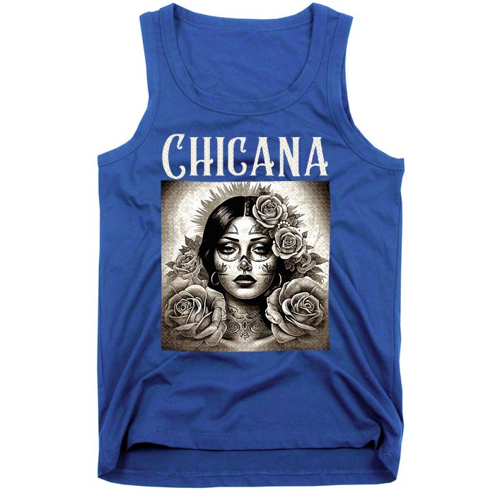 Chicana Style Lowrider Mexican American Latina Tank Top