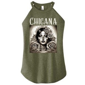 Chicana Style Lowrider Mexican American Latina Women's Perfect Tri Rocker Tank