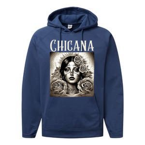 Chicana Style Lowrider Mexican American Latina Performance Fleece Hoodie