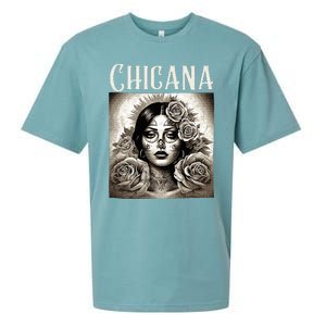 Chicana Style Lowrider Mexican American Latina Sueded Cloud Jersey T-Shirt