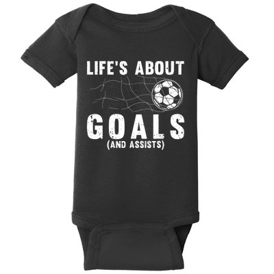 Cool Soccer Lovers Player Football Goal Baby Bodysuit