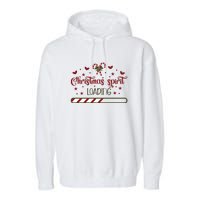 Christmas Spirit Loading Garment-Dyed Fleece Hoodie