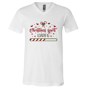 Christmas Spirit Loading V-Neck T-Shirt