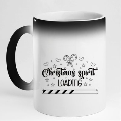 Christmas Spirit Loading 11oz Black Color Changing Mug