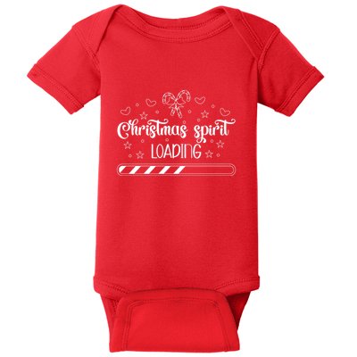 Christmas Spirit Loading Baby Bodysuit