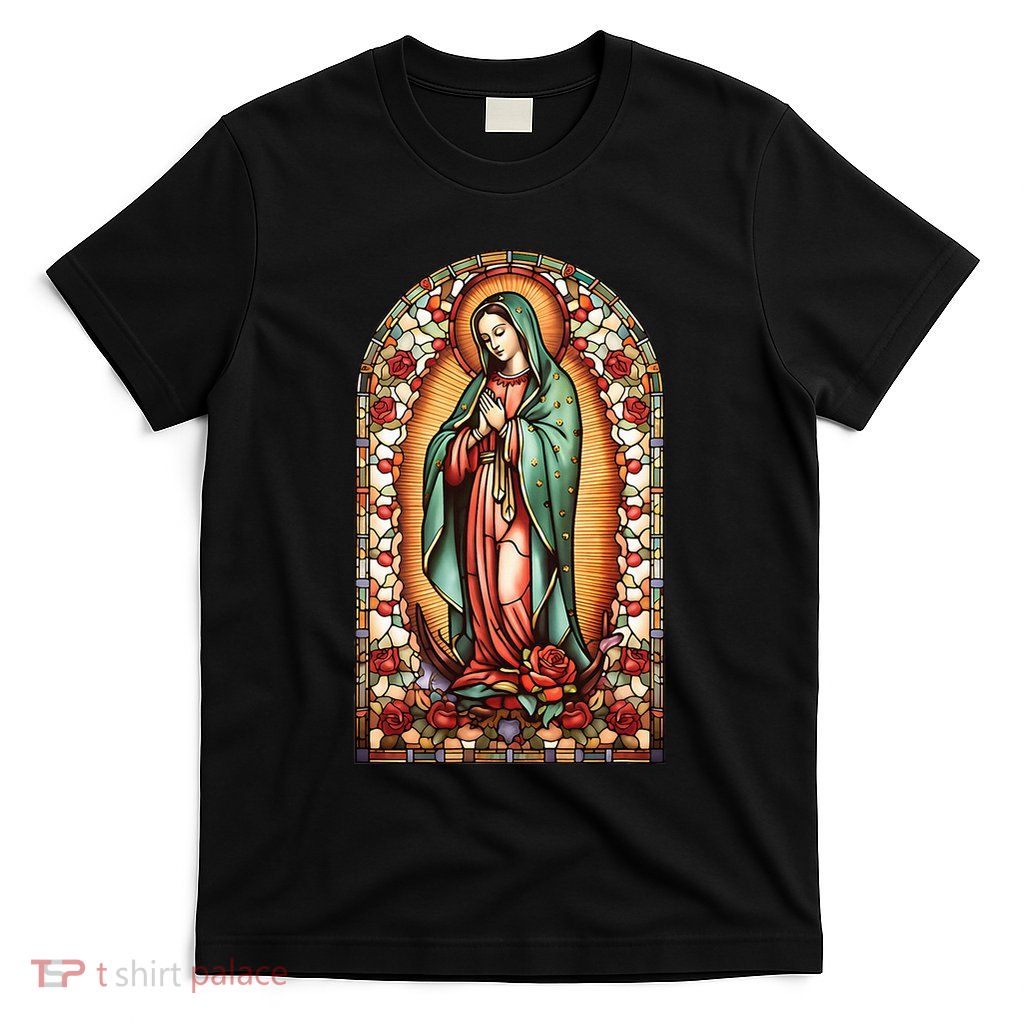 Catholic Saint Lady Of Guadalupe Graphic Women Virgin Mary T-Shirt