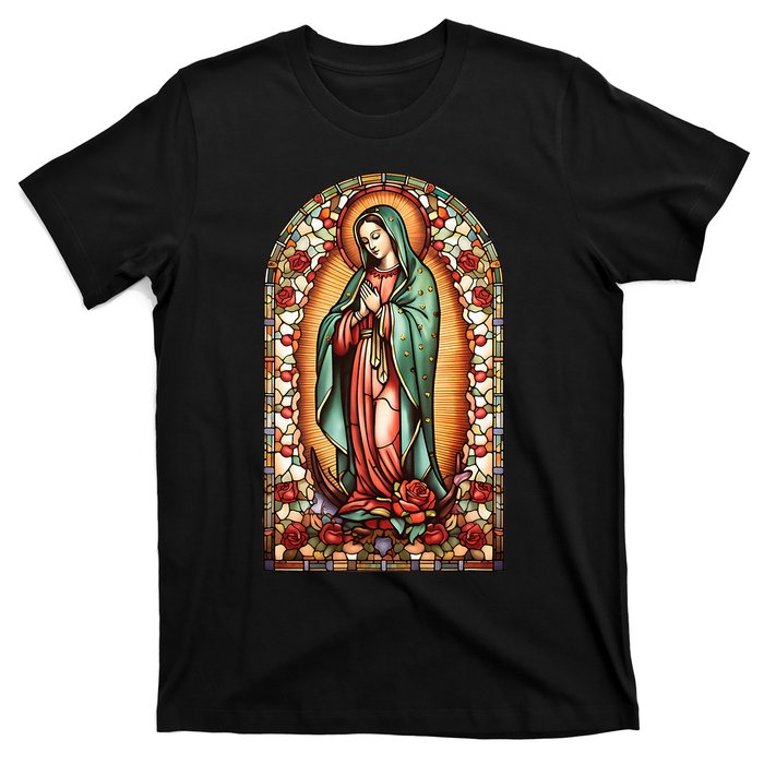 Catholic Saint Lady Of Guadalupe Graphic Women Virgin Mary T-Shirt