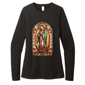 Catholic Saint Lady Of Guadalupe Graphic Women Virgin Mary Womens CVC Long Sleeve Shirt