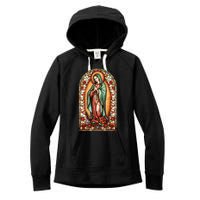 Catholic Saint Lady Of Guadalupe Graphic Women Virgin Mary Women's Fleece Hoodie