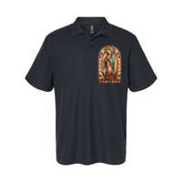 Catholic Saint Lady Of Guadalupe Graphic Women Virgin Mary Softstyle Adult Sport Polo