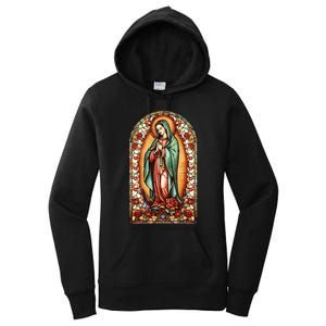 Catholic Saint Lady Of Guadalupe Graphic Women Virgin Mary Women's Pullover Hoodie