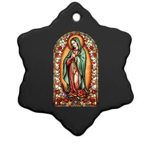 Catholic Saint Lady Of Guadalupe Graphic Women Virgin Mary Ceramic Star Ornament