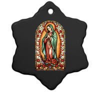 Catholic Saint Lady Of Guadalupe Graphic Women Virgin Mary Ceramic Star Ornament