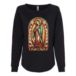 Catholic Saint Lady Of Guadalupe Graphic Women Virgin Mary Womens California Wash Sweatshirt