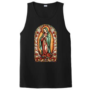 Catholic Saint Lady Of Guadalupe Graphic Women Virgin Mary PosiCharge Competitor Tank