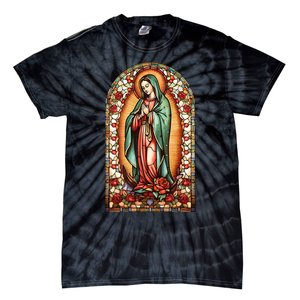 Catholic Saint Lady Of Guadalupe Graphic Women Virgin Mary Tie-Dye T-Shirt