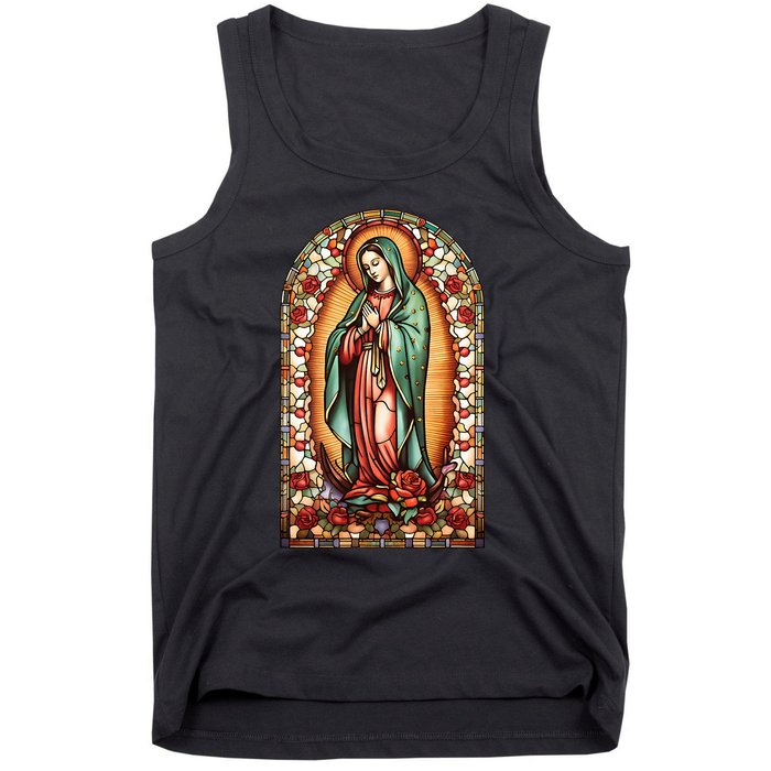 Catholic Saint Lady Of Guadalupe Graphic Women Virgin Mary Tank Top