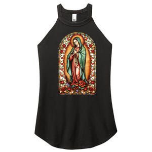 Catholic Saint Lady Of Guadalupe Graphic Women Virgin Mary Women's Perfect Tri Rocker Tank