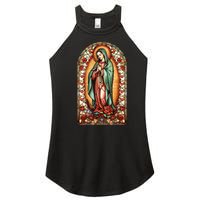 Catholic Saint Lady Of Guadalupe Graphic Women Virgin Mary Women's Perfect Tri Rocker Tank