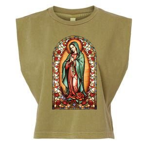 Catholic Saint Lady Of Guadalupe Graphic Women Virgin Mary Garment-Dyed Women's Muscle Tee