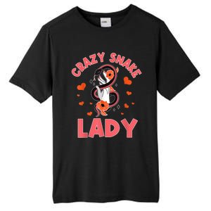 Crazy Snake Lady Snakes Reptile Girl Herpetologist Tall Fusion ChromaSoft Performance T-Shirt