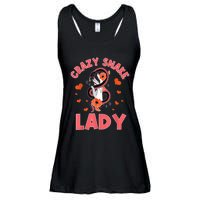 Crazy Snake Lady Snakes Reptile Girl Herpetologist Ladies Essential Flowy Tank