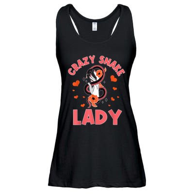 Crazy Snake Lady Snakes Reptile Girl Herpetologist Ladies Essential Flowy Tank