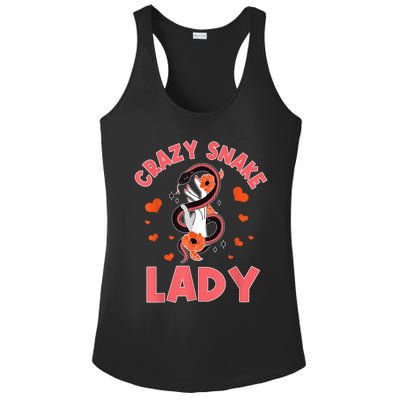 Crazy Snake Lady Snakes Reptile Girl Herpetologist Ladies PosiCharge Competitor Racerback Tank