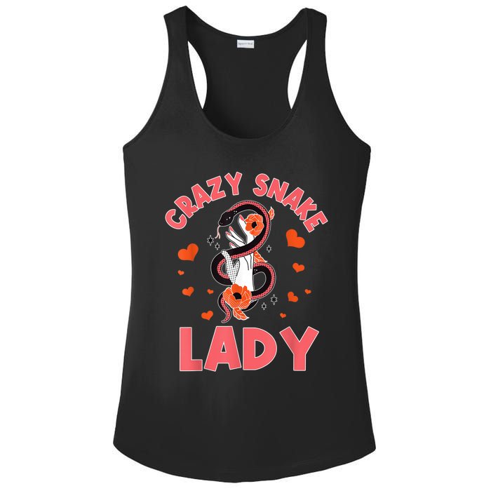 Crazy Snake Lady Snakes Reptile Girl Herpetologist Ladies PosiCharge Competitor Racerback Tank