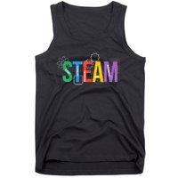 Colorful Steam Letters For Steam Program Teacher And Student Tank Top