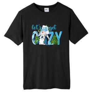 Christmas Snow LetS Get Cozy Winter Freezing Season Great Gift Tall Fusion ChromaSoft Performance T-Shirt