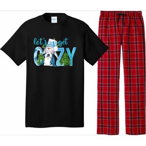 Christmas Snow LetS Get Cozy Winter Freezing Season Great Gift Pajama Set