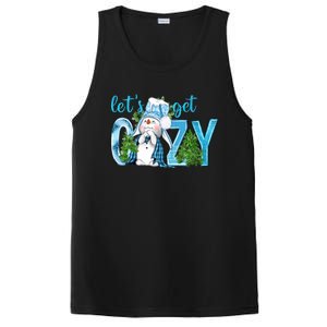 Christmas Snow LetS Get Cozy Winter Freezing Season Great Gift PosiCharge Competitor Tank