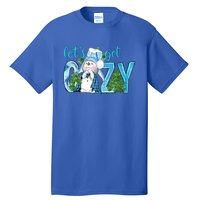 Christmas Snow LetS Get Cozy Winter Freezing Season Great Gift Tall T-Shirt