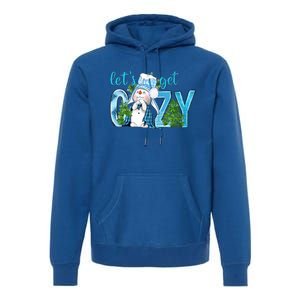 Christmas Snow LetS Get Cozy Winter Freezing Season Great Gift Premium Hoodie