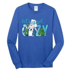 Christmas Snow LetS Get Cozy Winter Freezing Season Great Gift Tall Long Sleeve T-Shirt